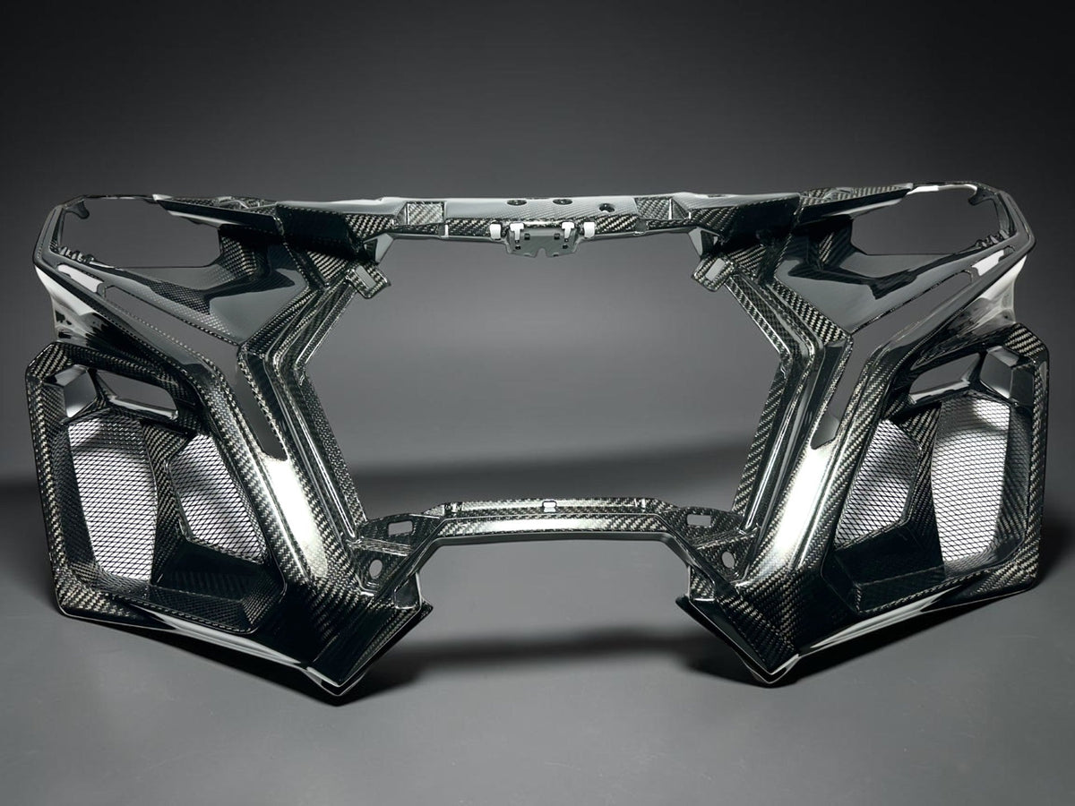PRE-ORDER | CAN AM MAVERICK R CARBON FIBER FRONT FASCIA ( FULL )