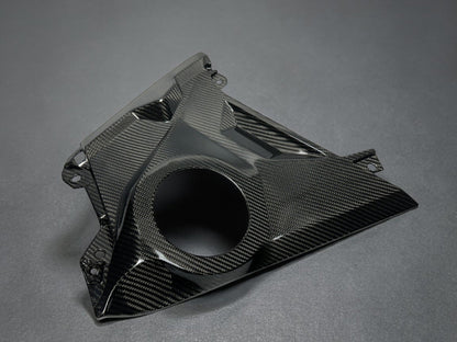 CAN AM MAVERICK R CARBON FIBER DASH SPEAKER PANELS / 6.5" SPEAKER CUTOUTS