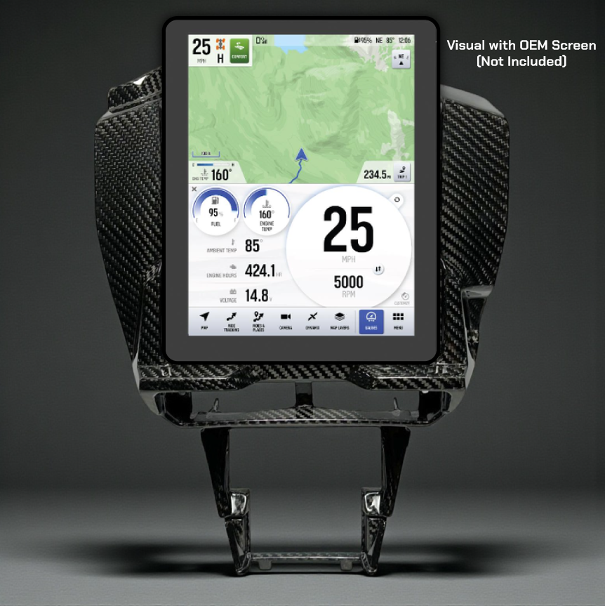 2026+ POLARIS RZR PRO XP / PRO S / PRO R - 'VERTICAL' RIDE COMMAND SURROUND - CARBON FIBER