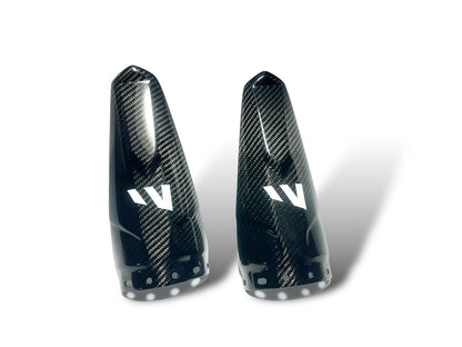 CAN AM MAVERICK X3 CARBON FIBER REAR SHOCK GUARDS
